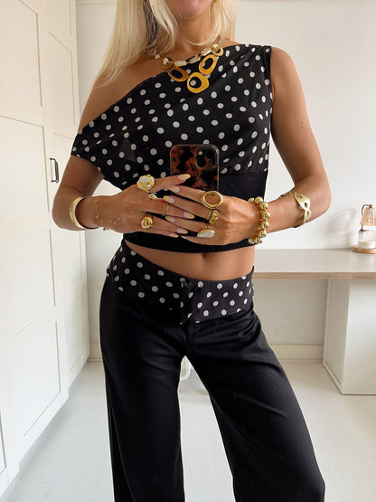 Sorielle Polka Dot Suit Pants