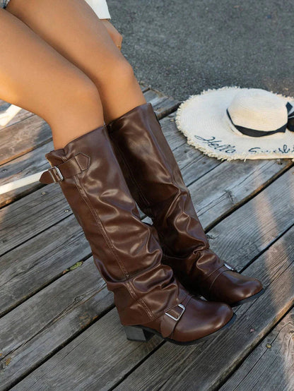 Sorielle Noir Leather Boots