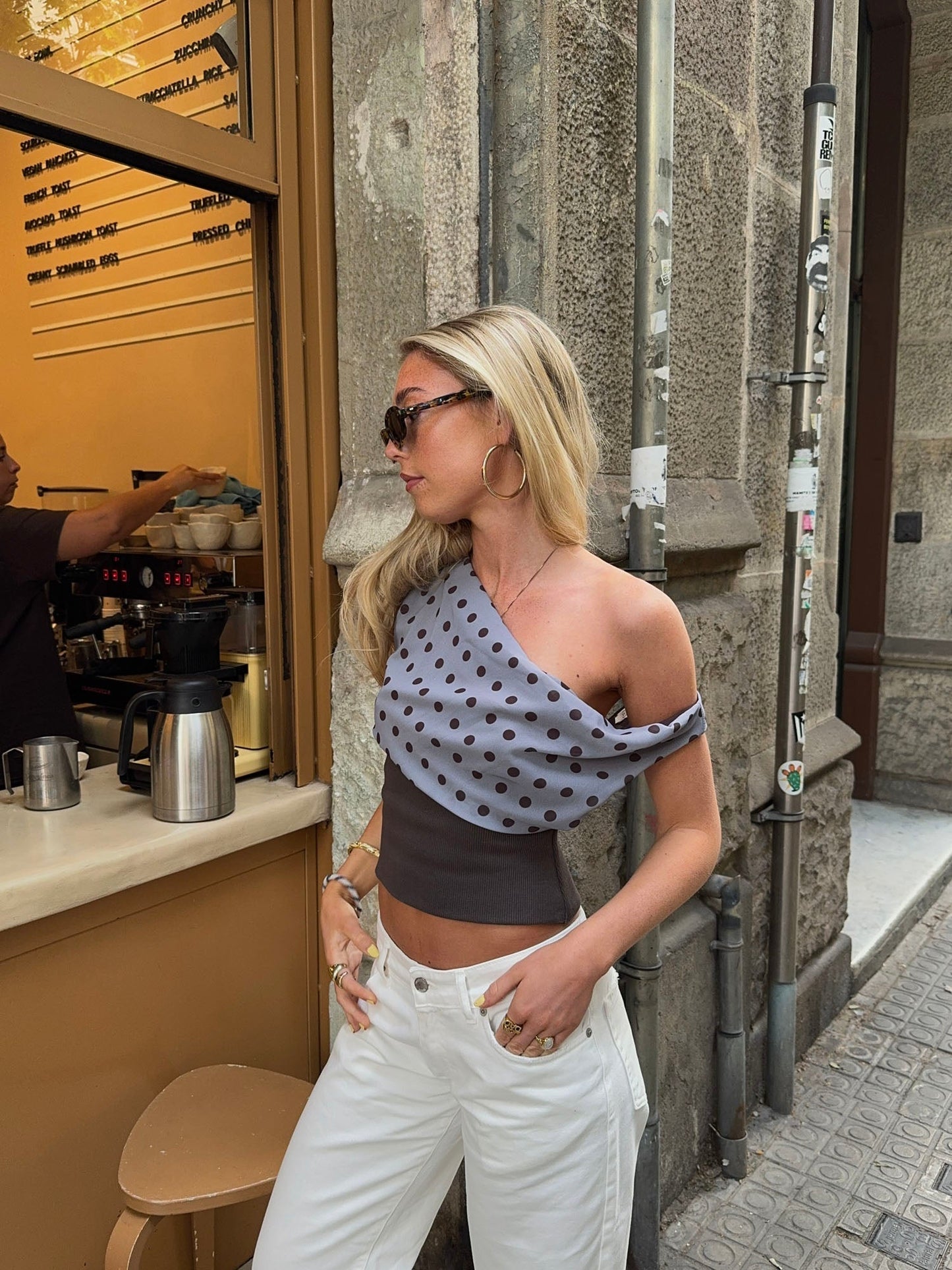 Sorielle Polka Dotted Top